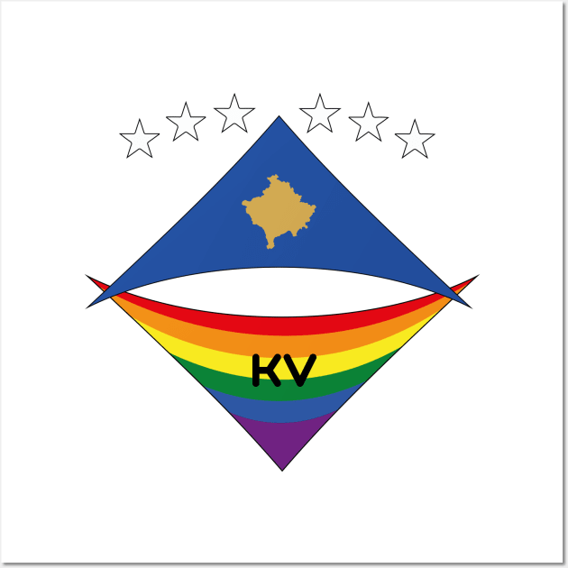 Kosovo pride flag Wall Art by Pride_Art